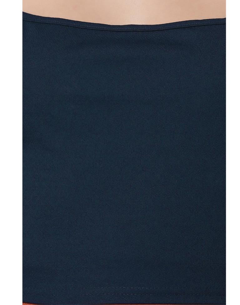 Blue Coloured Lycra Knitted Top | Sudathi