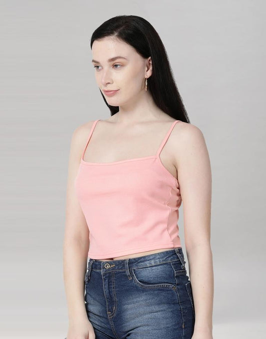 Peach Coloured Lycra Knitted Top | Sudathi