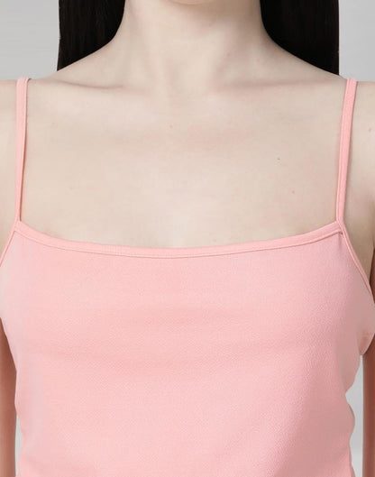 Peach Coloured Lycra Knitted Top | Sudathi