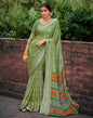 Saga Green Chiffon Saree | Sudathi