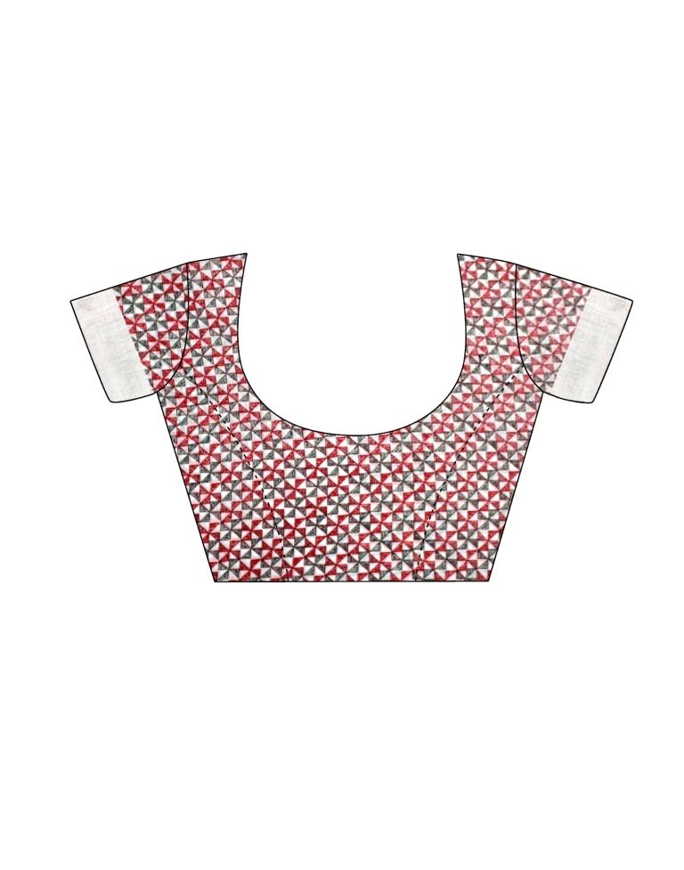 White Cotton Saree | Sudathi