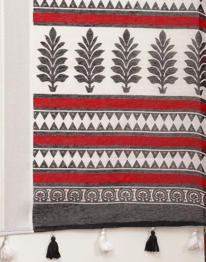 White Cotton Saree | Sudathi