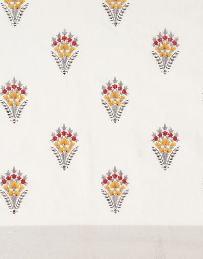 White Cotton Saree | Sudathi