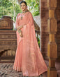 Peach Woven Saree | Sudathi