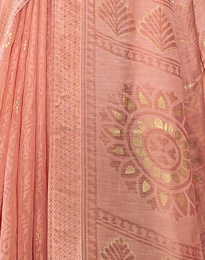 Peach Woven Saree | Sudathi