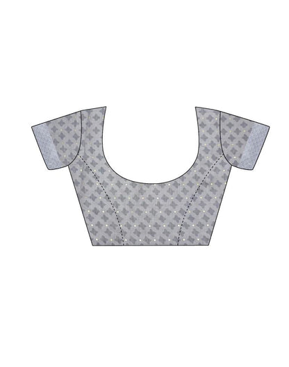 Powder Blue Woven Saree | Sudathi