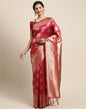 Pink And Golden Silk Saree | Leemboodi