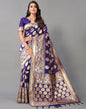 Violet And Golden Silk Saree | Leemboodi
