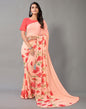 Light Peach Georgette Saree | Leemboodi