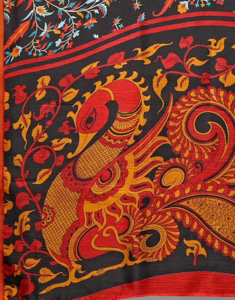 Black Cotton Saree | Leemboodi