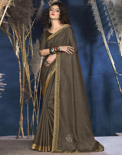 Brown Silk Saree | Leemboodi