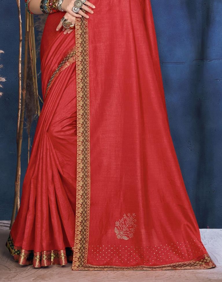 Red Silk Saree | Leemboodi