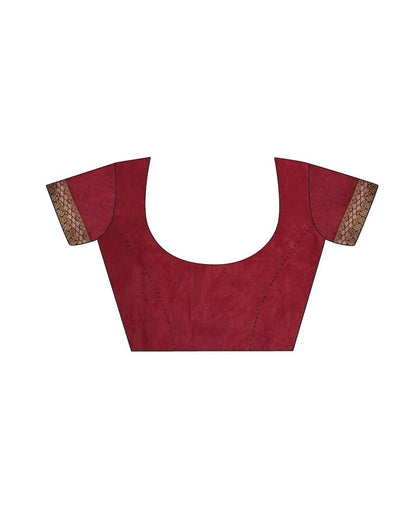 Maroon Silk Saree | Leemboodi