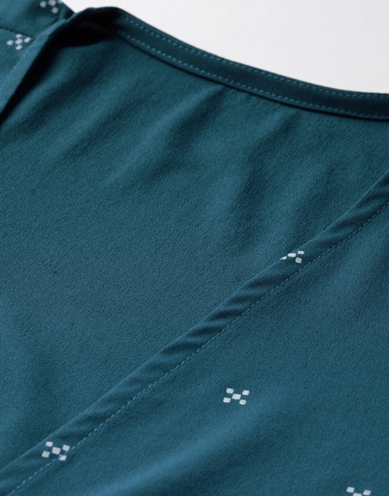 Teal Printed Top | Sudathi