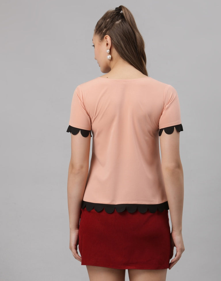 Peach Printed Top | Sudathi