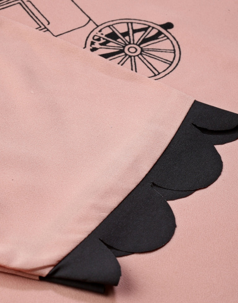 Peach Printed Top | Sudathi