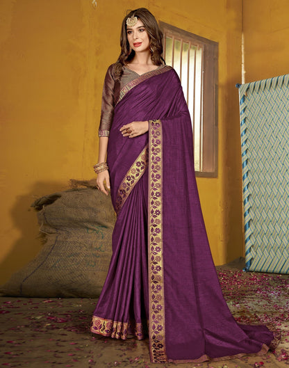 Wine Silk Saree | Leemboodi