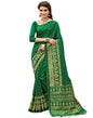 Green Printed Silk Saree