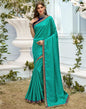 Turquoise Green Bandhani Silk Saree | Sudathi
