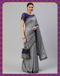 Grey Bandhani Silk Saree | Sudathi