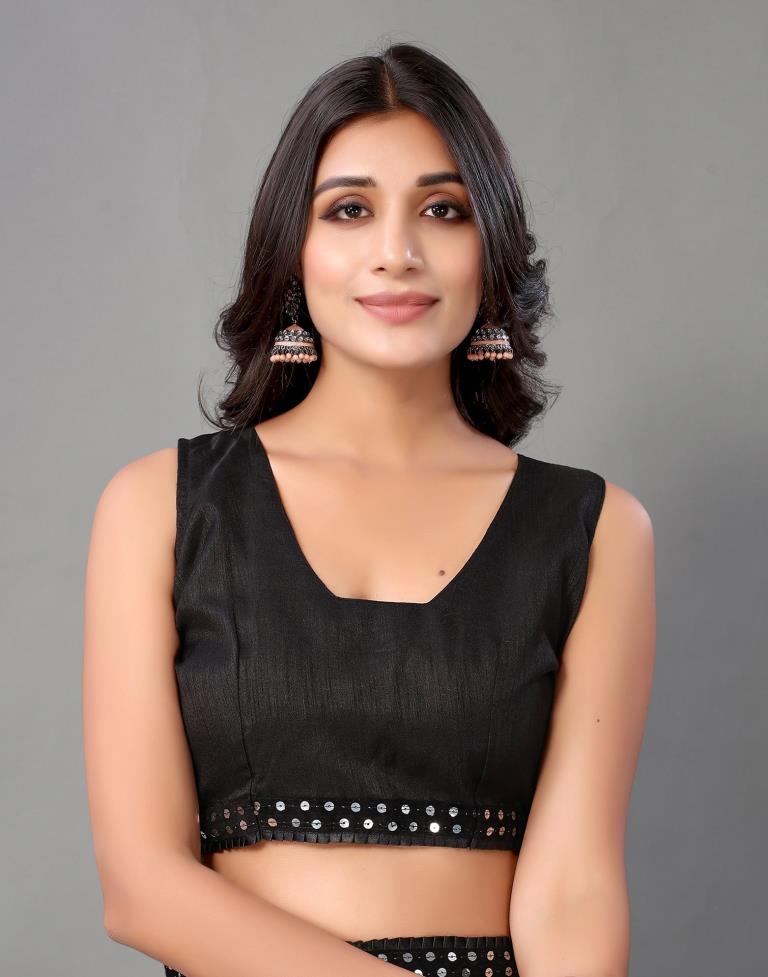 Sky Blue Sequence Saree | Sudathi