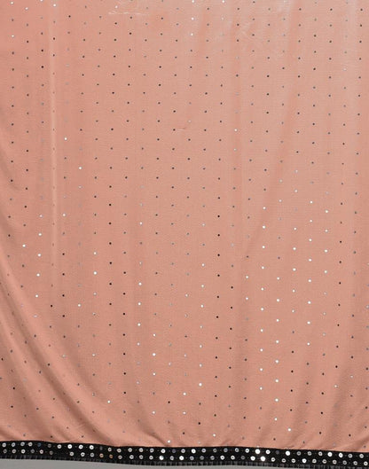 Peach Sequence Saree | Sudathi