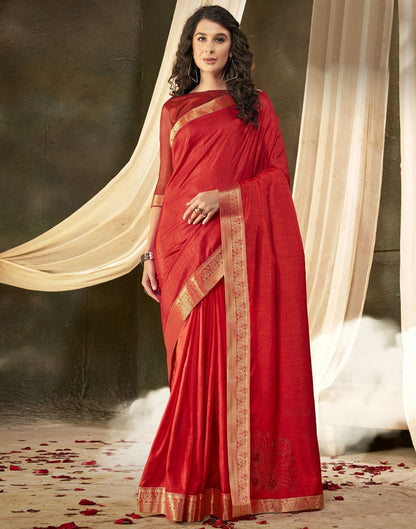 Red Silk Saree | Leemboodi