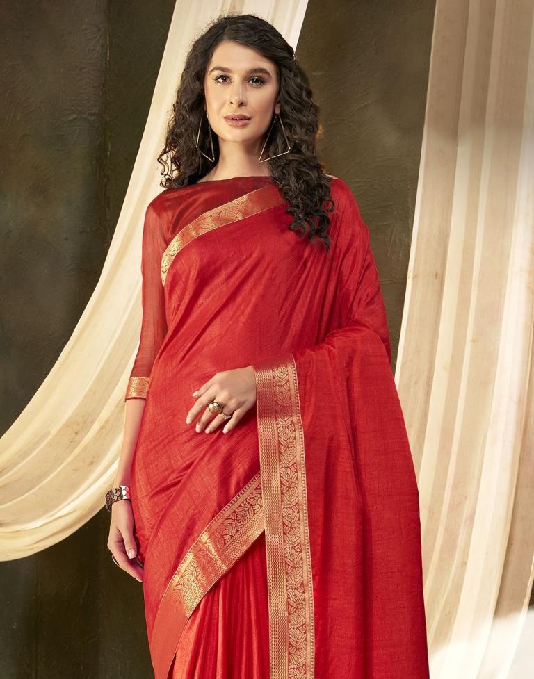 Red Silk Saree | Leemboodi