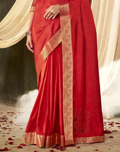 Red Silk Saree | Leemboodi