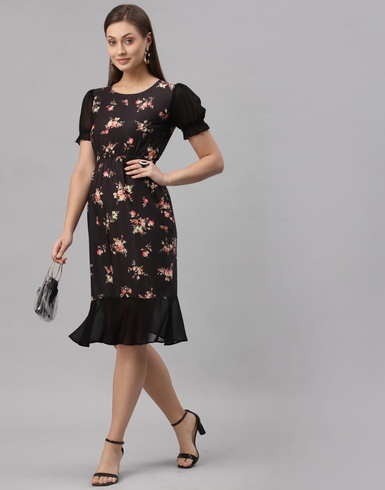 Black A-line Dress | Sudathi