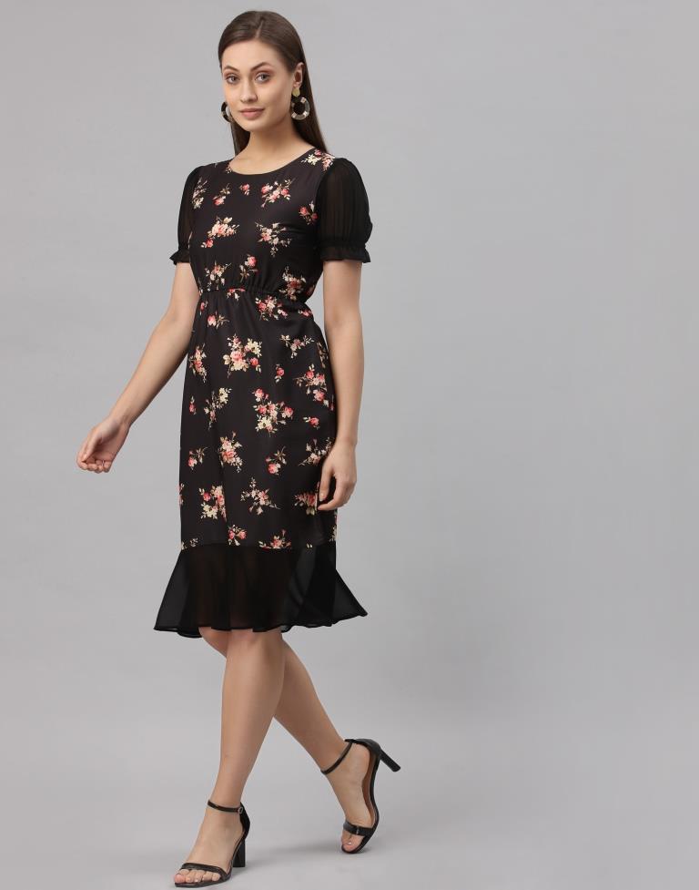 Black A-line Dress | Sudathi