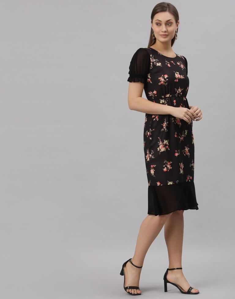 Black A-line Dress | Sudathi