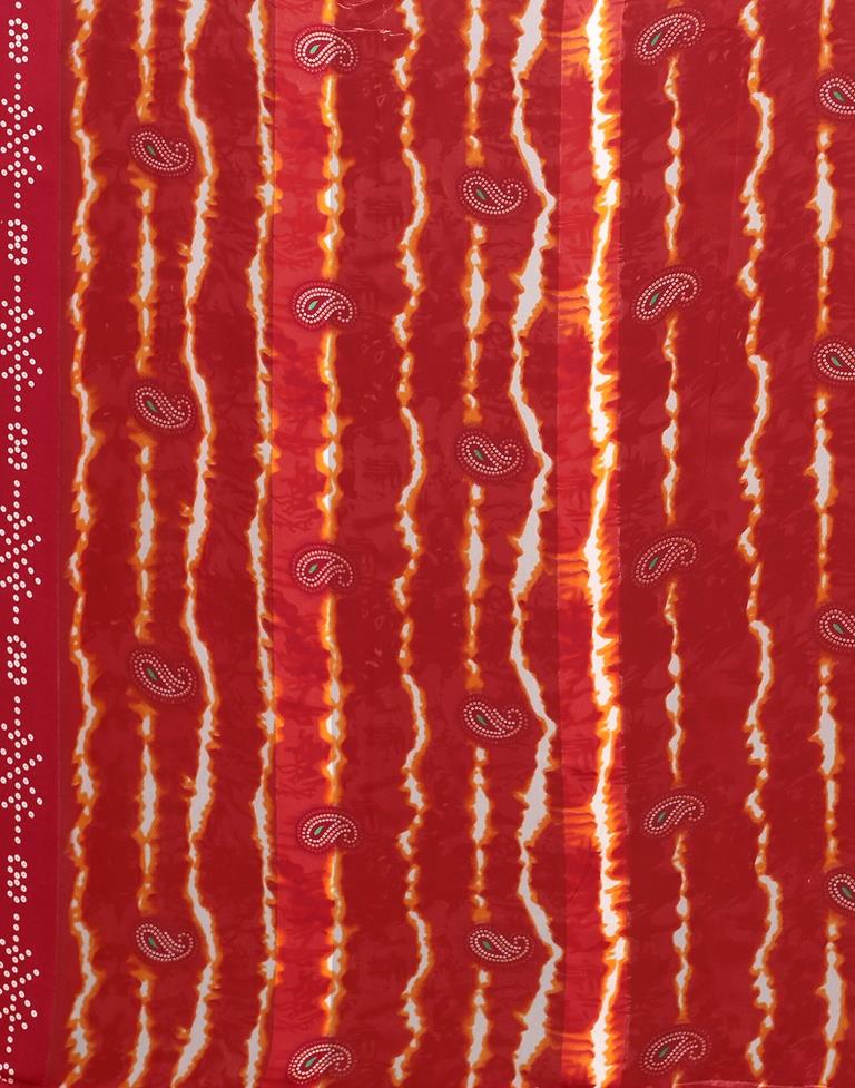 Red Georgette Saree | Sudathi