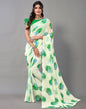 Light Green And Multicolored Georgette Saree | Leemboodi