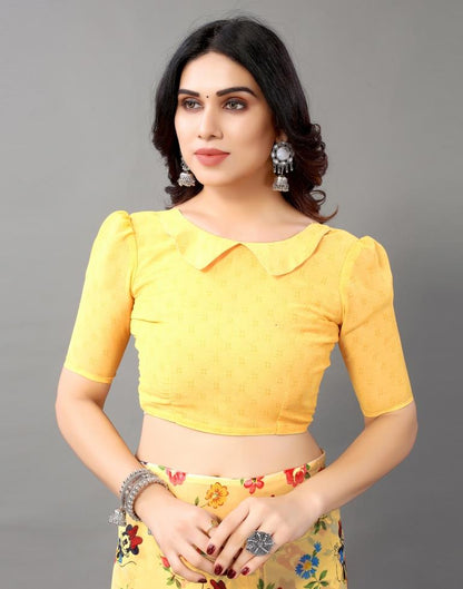 Light Orange And Multicolored Georgette Saree | Leemboodi