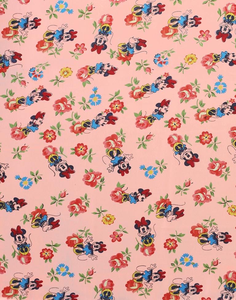 Light Pink And Multicolored Georgette Saree | Leemboodi