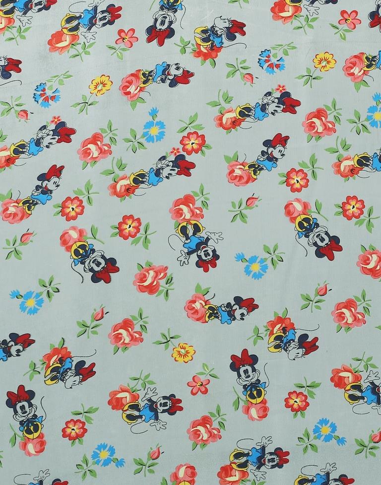 Grey And Multicolored Georgette Saree | Leemboodi