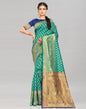 Rama Green Weaving Silk Saree