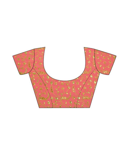 Light Pink Leheriya Printed Georgette Saree | Sudathi