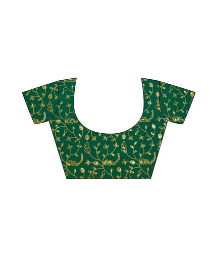 Green Leheriya Printed Georgette Saree | Sudathi