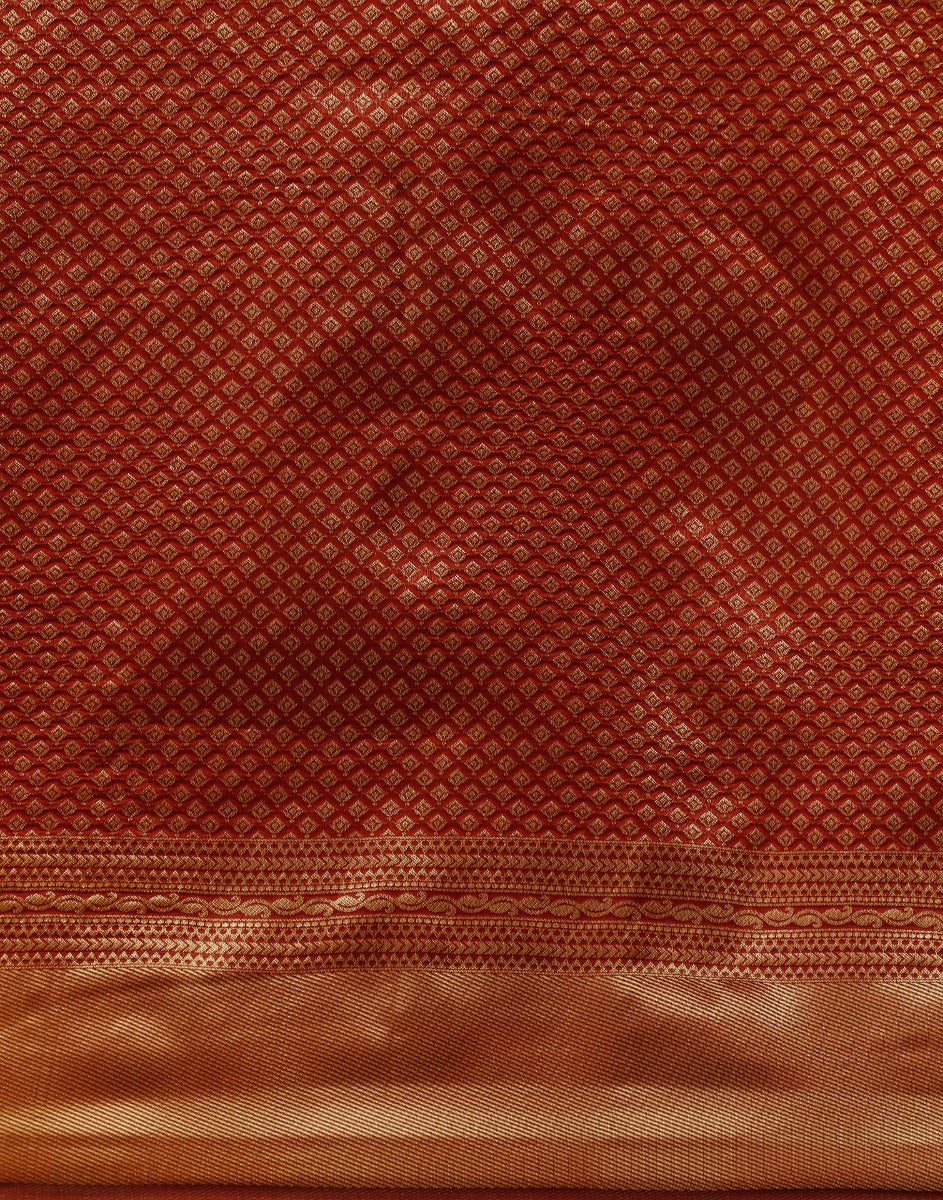 Brown Banarasi Silk Saree | Sudathi