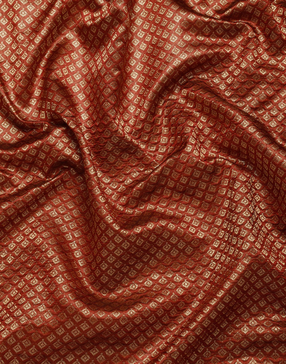 Brown Banarasi Silk Saree | Sudathi