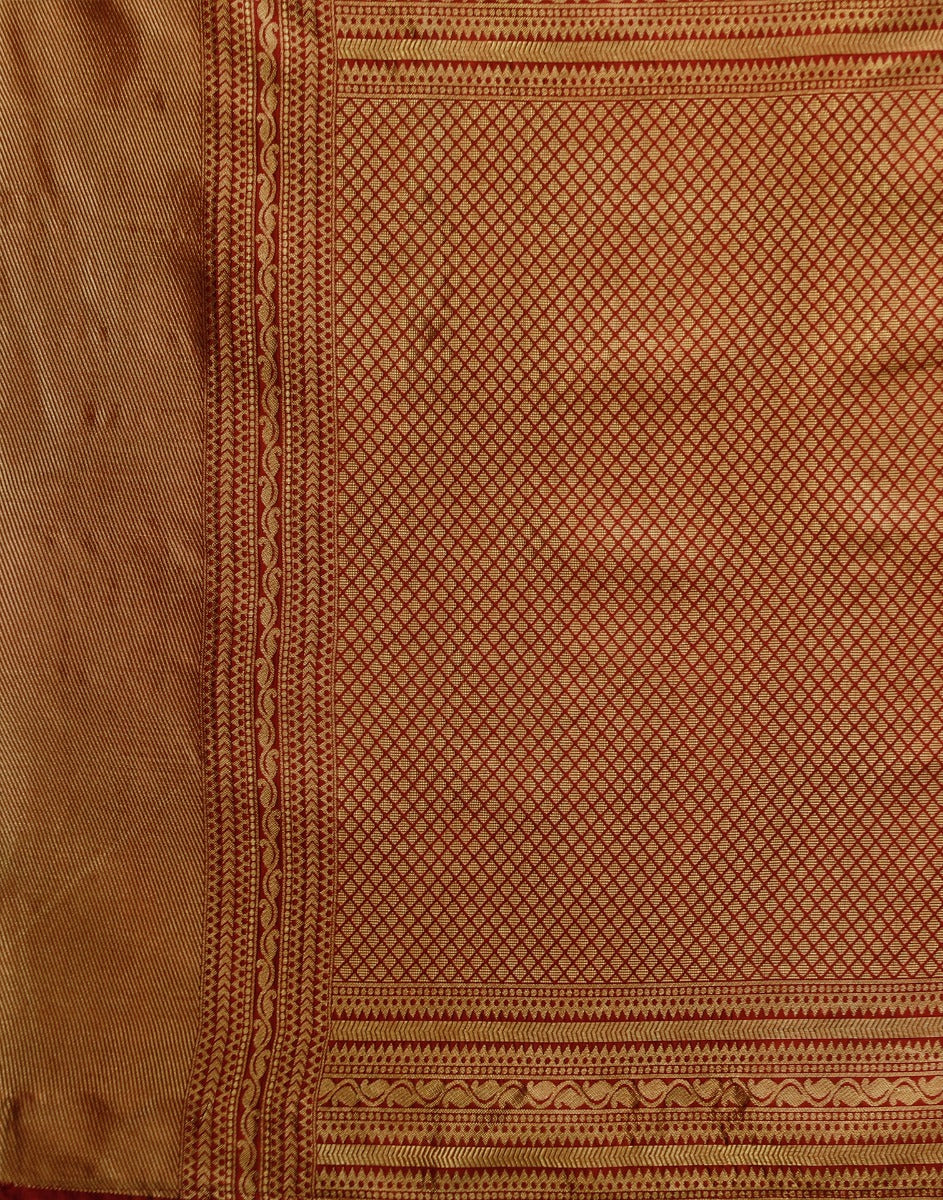 Brown Banarasi Silk Saree | Sudathi