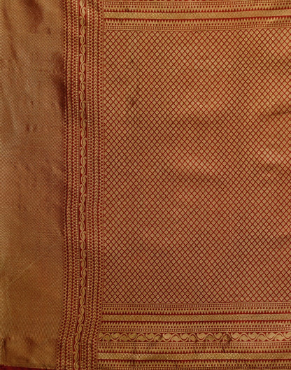 Brown Banarasi Silk Saree | Sudathi
