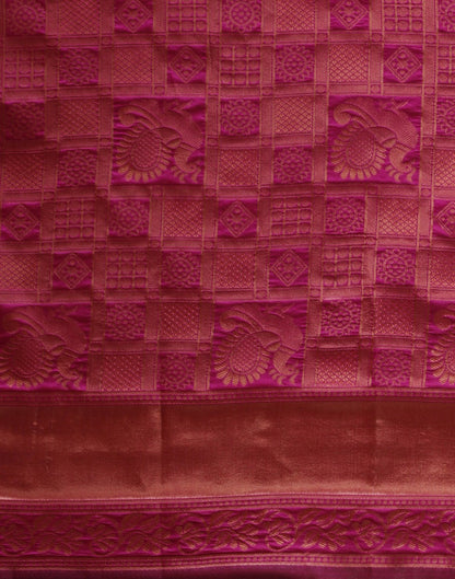 Magenta Banarasi Silk Saree | Sudathi