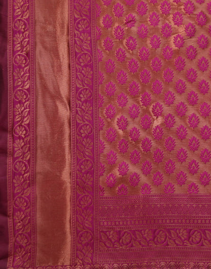 Magenta Banarasi Silk Saree | Sudathi