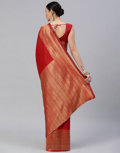 Red Banarasi Silk Saree | Sudathi