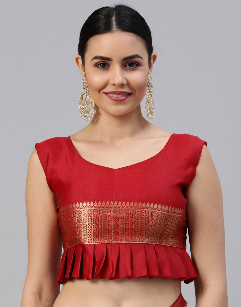 Red Banarasi Silk Saree | Sudathi