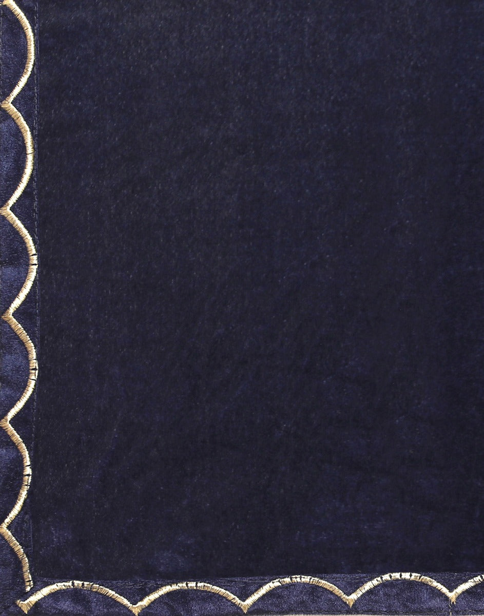 Blue Velvet Saree | Sudathi