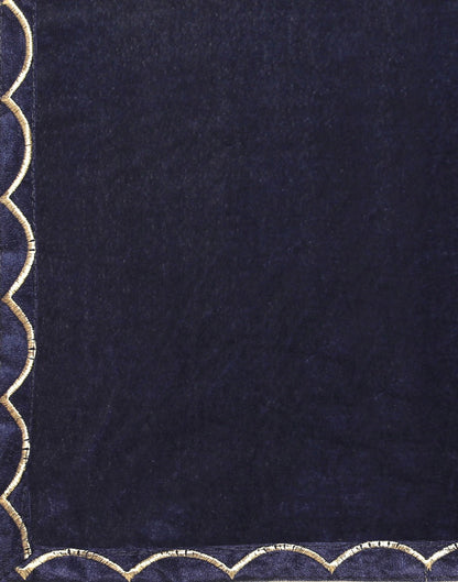 Blue Velvet Saree | Sudathi